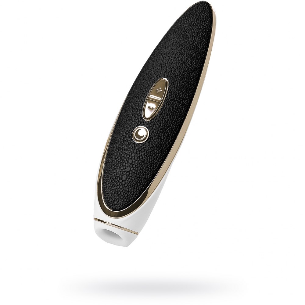 Вакуумный стимулятор Satisfyer Haute Couture с кожаной вставкой, 19.2 х 4 см фото №0 — секс игрушки: Украина, NO TABOO