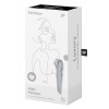 Вакуумный стимулятор с вибрацией Satisfyer High Fashion алюминиевый, серебристый, 17.3 х 4.2 см фото №2 — секс игрушки: Украина, NO TABOO