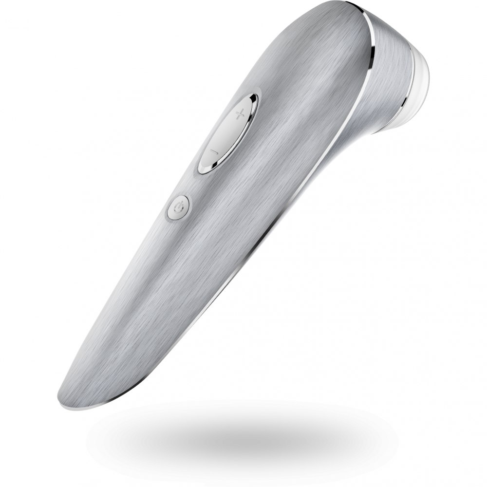 Вакуумный стимулятор с вибрацией Satisfyer High Fashion алюминиевый, серебристый, 17.3 х 4.2 см фото №0 — секс игрушки: Украина, NO TABOO