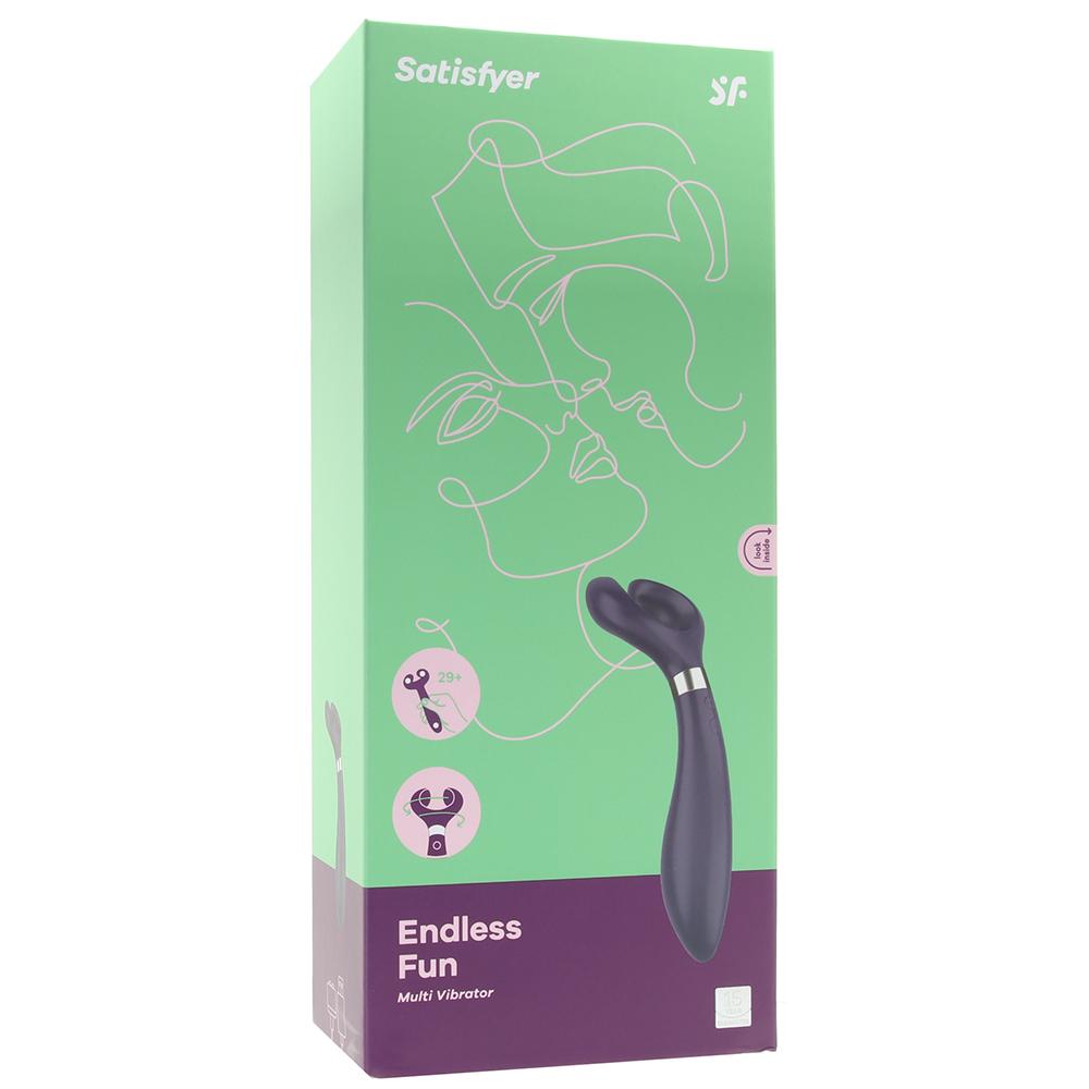 Вибратор для пар Satisfyer Endless Fun с тремя моторами, синий, 20.1 х 7.2 см фото №2 — секс игрушки: Украина, NO TABOO
