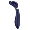 Вибратор для пар Satisfyer Endless Fun с тремя моторами, синий, 20.1 х 7.2 см фото №1 — секс игрушки: Украина, NO TABOO