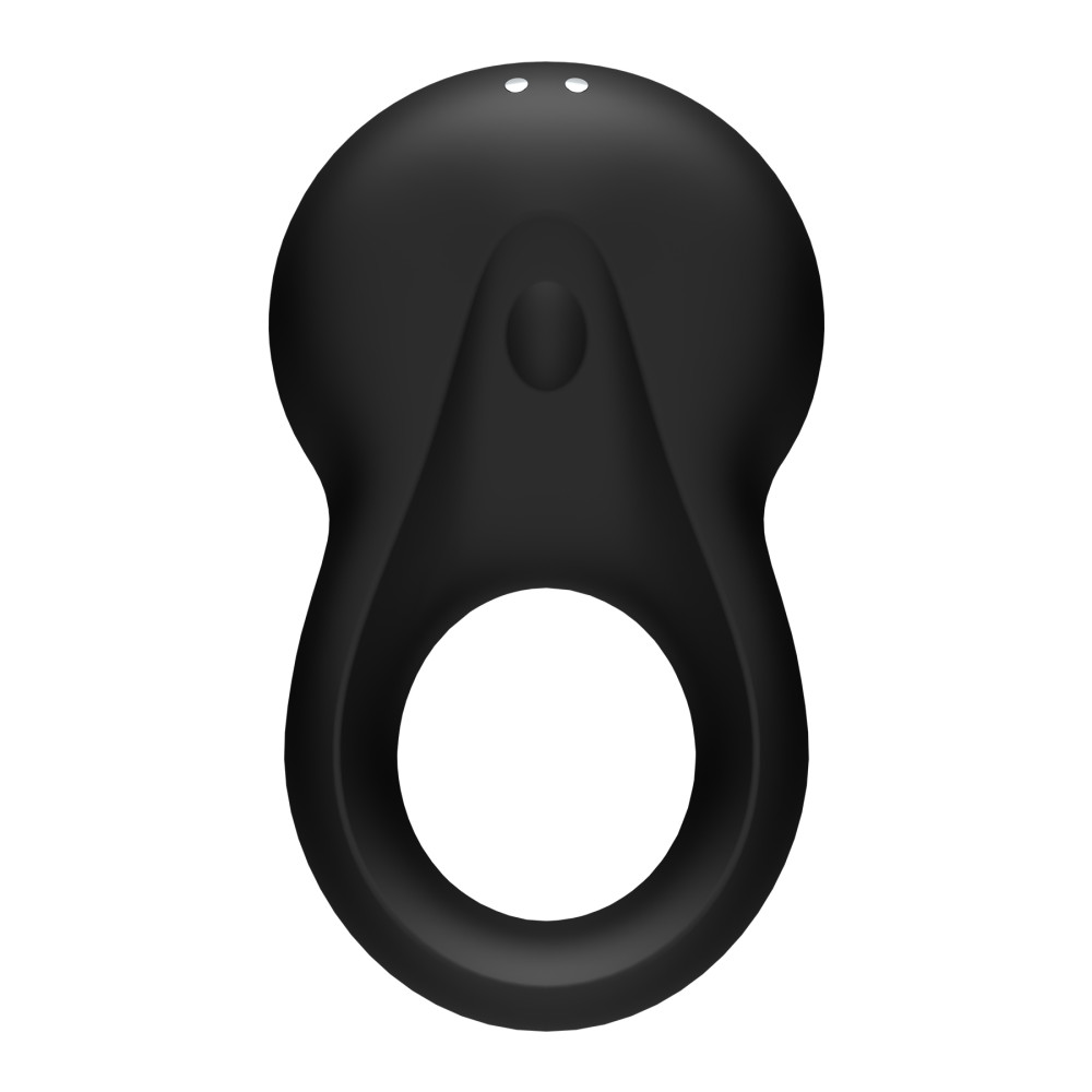 Эрекционное виброкольцо Satisfyer Signet Ring с приложением, чёрное, 8.3 х 3.4 см фото №5 — секс игрушки: Украина, NO TABOO