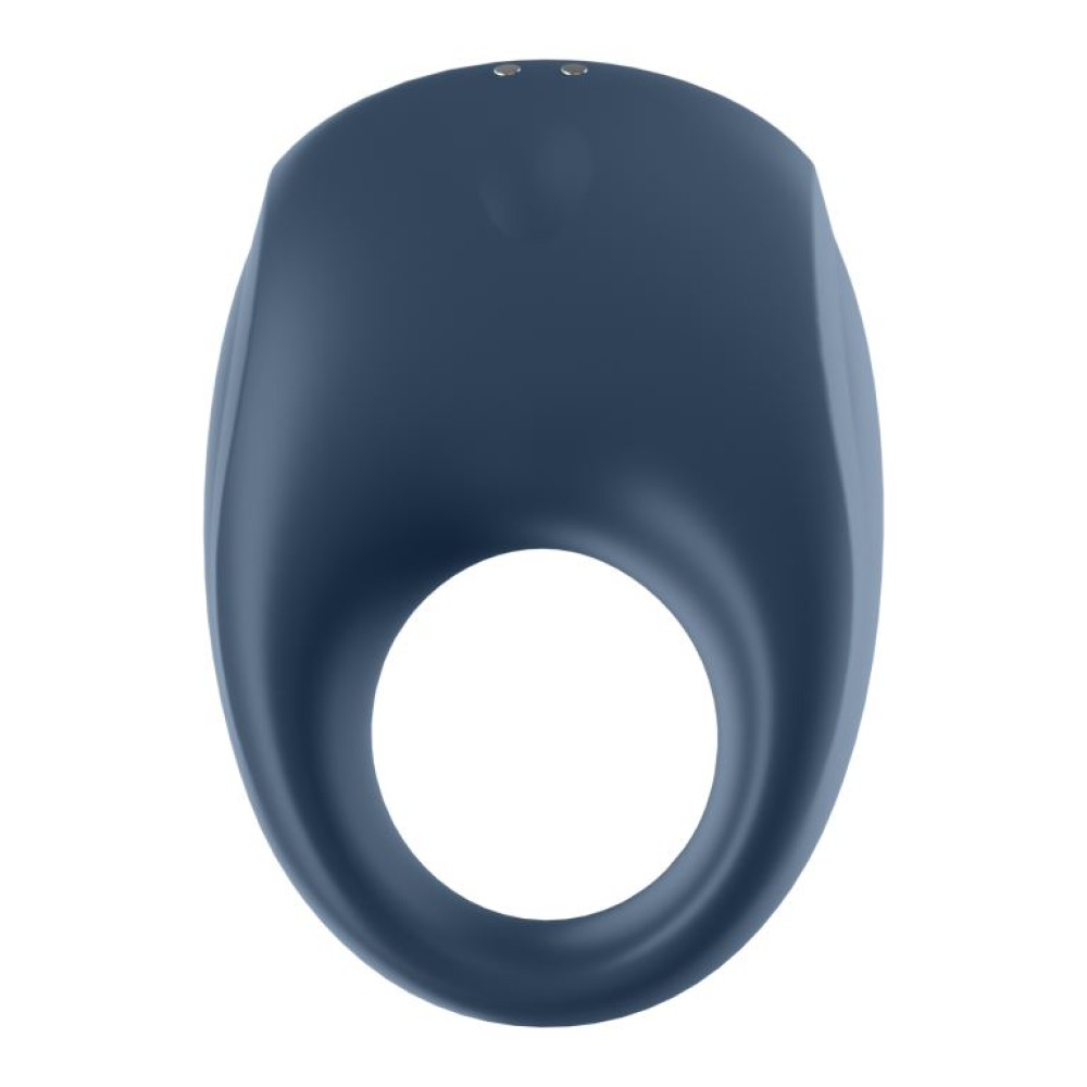 Эрекционное виброкольцо Satisfyer Strong One с приложением, синее, 7,4 х 5 см фото №4 — секс игрушки: Украина, NO TABOO