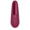 Вакуумный стимулятор клитора Satisfyer Curvy1+ с вибрацией и приложением, бордовый, 13.4 х 4.6 см фото №4 — секс игрушки: Украина, NO TABOO