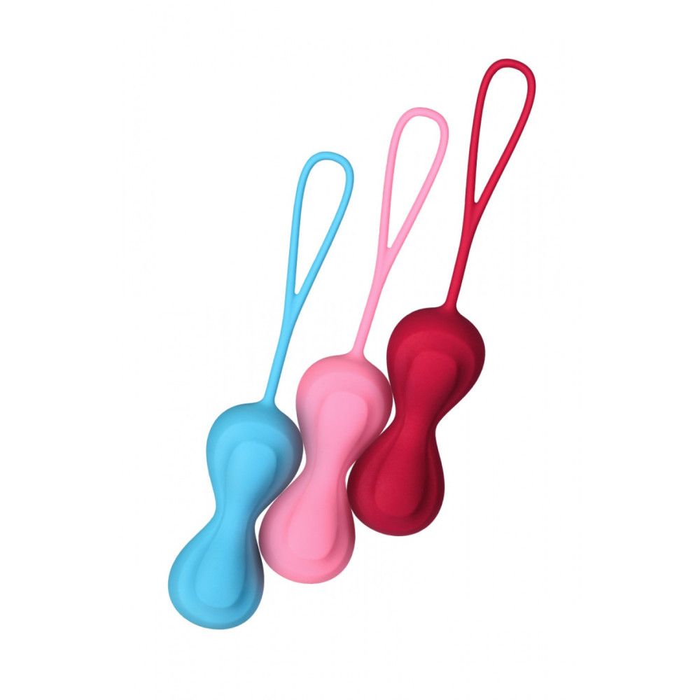 Набор вагинальных шариков Satisfyer Power Balls, разноцветный, 3 шт фото №3 — секс игрушки: Украина, NO TABOO