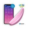 Вакуумный стимулятор Satisfyer Curvy 3 с вибрацией и приложением, розовый, 14.8 х 4.8 см фото №1 — секс игрушки: Украина, NO TABOO