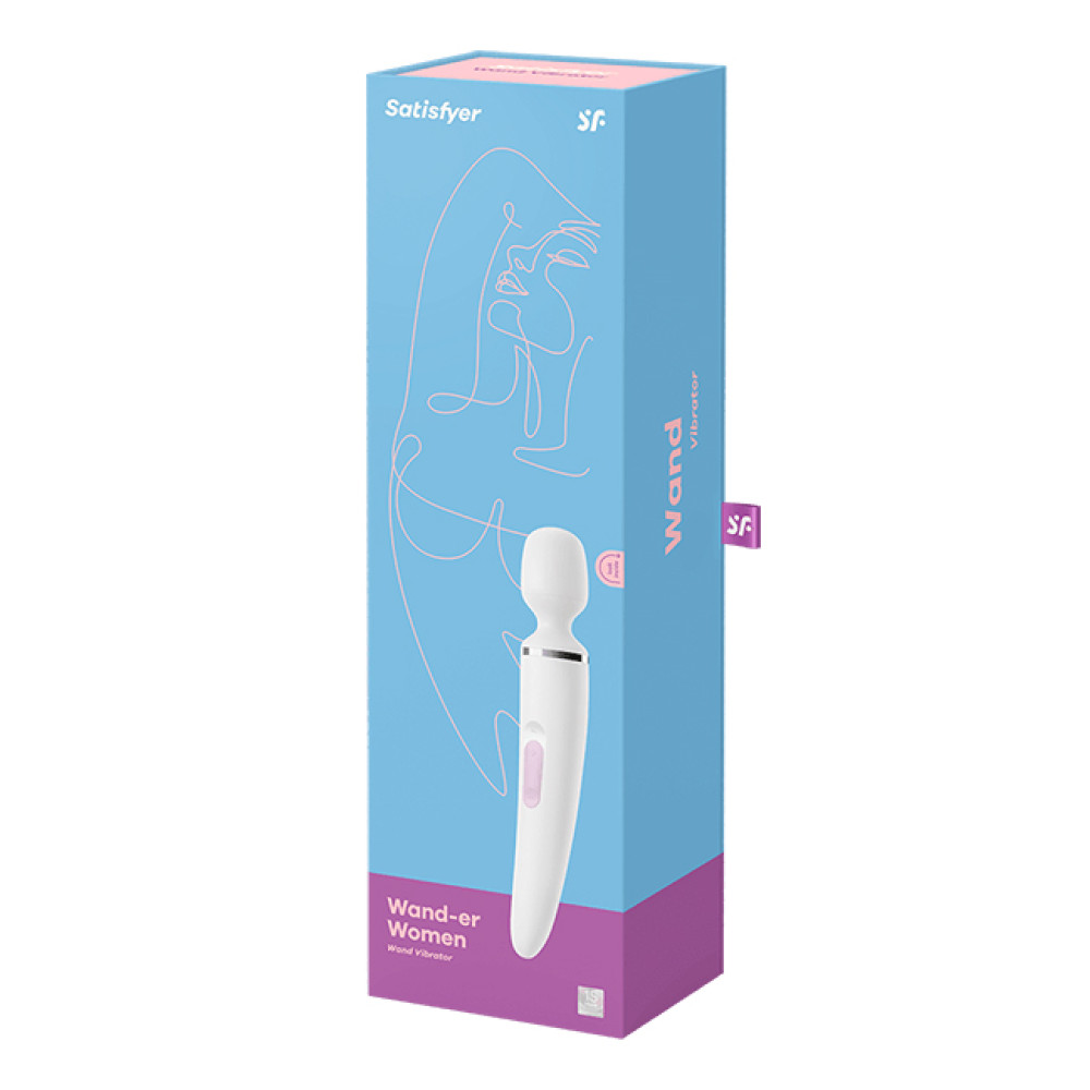 Вибратор-микрофон Satisfyer Wand-er Woman белый, 34 х 7.8 см фото №2 — секс игрушки: Украина, NO TABOO