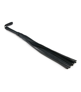Батіг із плетеною рукояттю Easytoys чорна, 45 см - No Taboo