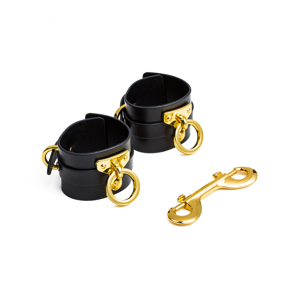 Поножи Ankle Cuffs UPKO итальянская кожа, размер L, фото №0 — секс шоп Украина, NO TABOO