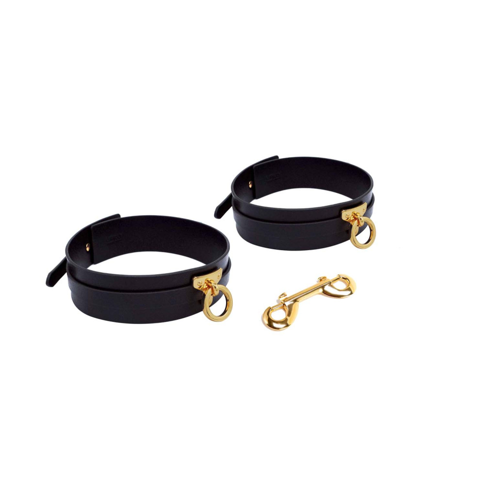 Фиксаторы на бедра Thigh Cuffs UPKO, итальянская кожа, размер L, фото №2 — секс шоп Украина, NO TABOO