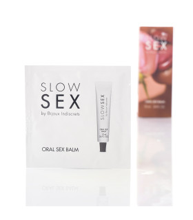 ПРОБНИК Бальзам для орального секса ORAL SEX BALM Slow Sex Bijoux Indiscrets, 2 мл - No Taboo