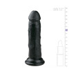 Фаллоимитатор на присоске, реалистичный, без мошонки, черный, 15.5 см фото №4 — секс игрушки: Украина, NO TABOO