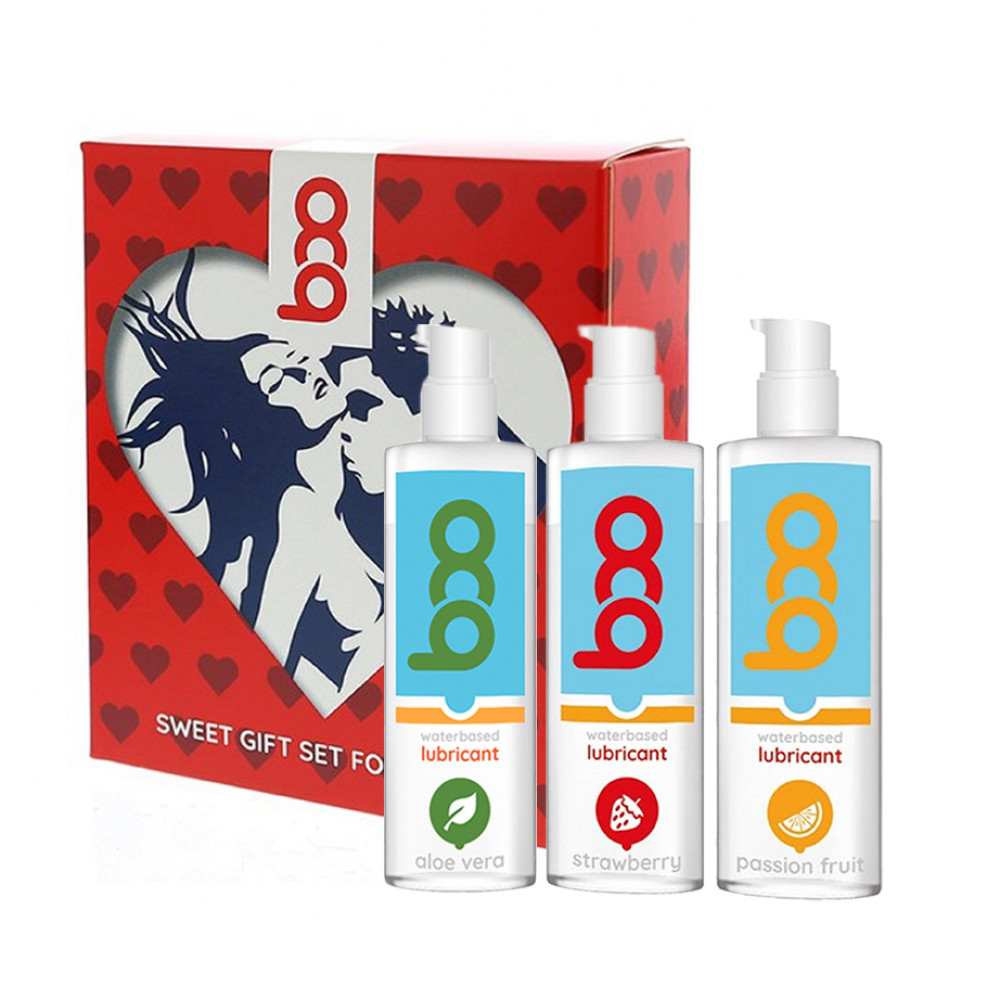 Набор ароматизированных лубрикантов BOO Gift Set 3 флакона, 3 шт х 50 мл, фото №0 — секс шоп Украина, NO TABOO