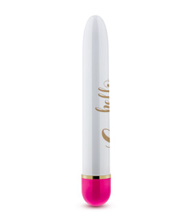 Мини-вибратор Hello Gorgeous, бело-розовый, 17.7 см х 2 см - No Taboo