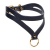 Ошейник бондажный Master Series Bondage Baddie Collar With O-ring, черный, фото №3 — секс шоп Украина, NO TABOO