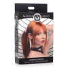 Ошейник бондажный Master Series Bondage Baddie Collar With O-ring, черный, фото №2 — секс шоп Украина, NO TABOO