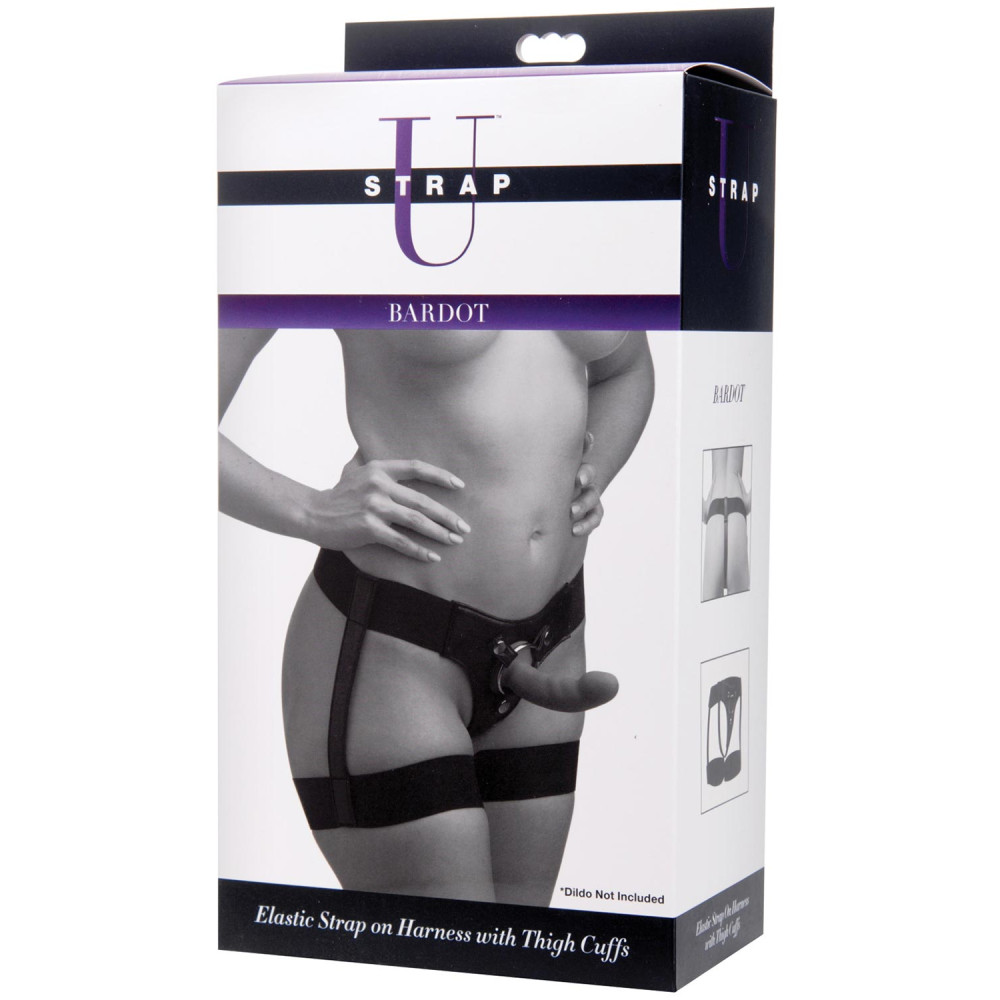 Трусики для страпона с подвязками на ноги Bardot Garter Belt Style Strap On фото №0 — секс игрушки: Украина, NO TABOO