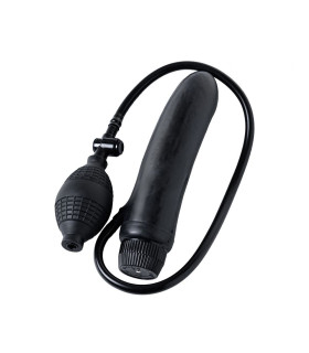 Вибратор надувной Inflate a Vibe the Contour, черный, 19 см - No Taboo