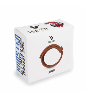 Эрекционное кольцо-ремешок VELV'OR - ROOSTER JASON SIZE ADJUSTABLE, коричневое - No Taboo