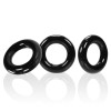 Набор эрекционных колец OXBALLS - WILLY RINGS, 3 шт, черные фото №1 — секс игрушки: Украина, NO TABOO