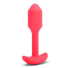Анальна пробка с вибрацией размер S B-Vibe Vibrating Snug Plug 1, оранжевая фото №3 — секс игрушки: Украина, NO TABOO