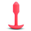 Анальна пробка с вибрацией размер S B-Vibe Vibrating Snug Plug 1, оранжевая фото №1 — секс игрушки: Украина, NO TABOO