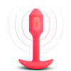 Анальна пробка с вибрацией размер S B-Vibe Vibrating Snug Plug 1, оранжевая фото №6 — секс игрушки: Украина, NO TABOO