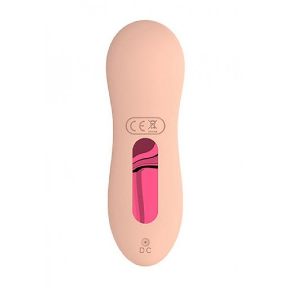 Вакуумный стимулятор клитора Electric Sucking Massager 2.0 USB, бежевый фото №3 — секс игрушки: Украина, NO TABOO