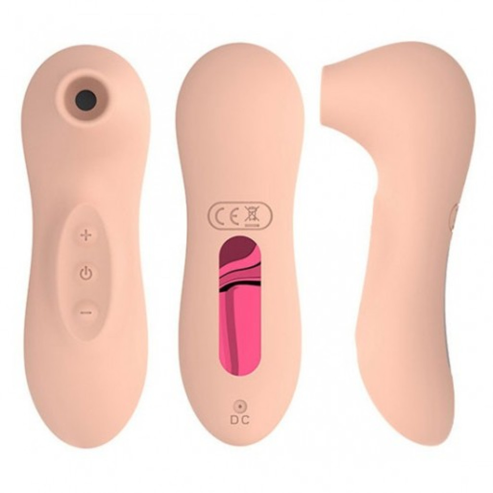 Вакуумный стимулятор клитора Electric Sucking Massager 2.0 USB, бежевый фото №5 — секс игрушки: Украина, NO TABOO