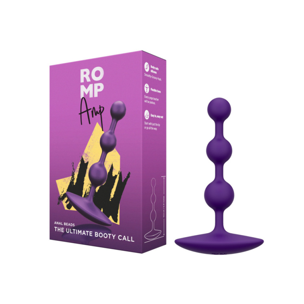 Анальная елочка Romp Amp, силиконовая, фиолетовая, 13.5 х 2.6 см фото №0 — секс игрушки: Украина, NO TABOO