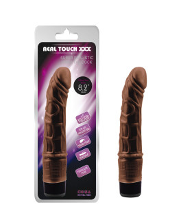 Вибратор реалистичный REAL TOUCH XXX 8.2, коричневый, Chisa, 21 х 3.5 см - No Taboo