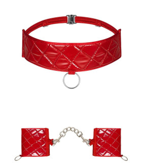 Набор из ошейника и наручников Hunteria cuff & chocker O/S - No Taboo