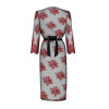 Пеньюар кружевной Redessia, черно-красный, S/M, фото №6 — секс шоп Украина, NO TABOO