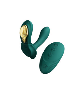 Вібратор в трусики AYA Zalo Turquoise Green на пульті керування - No Taboo