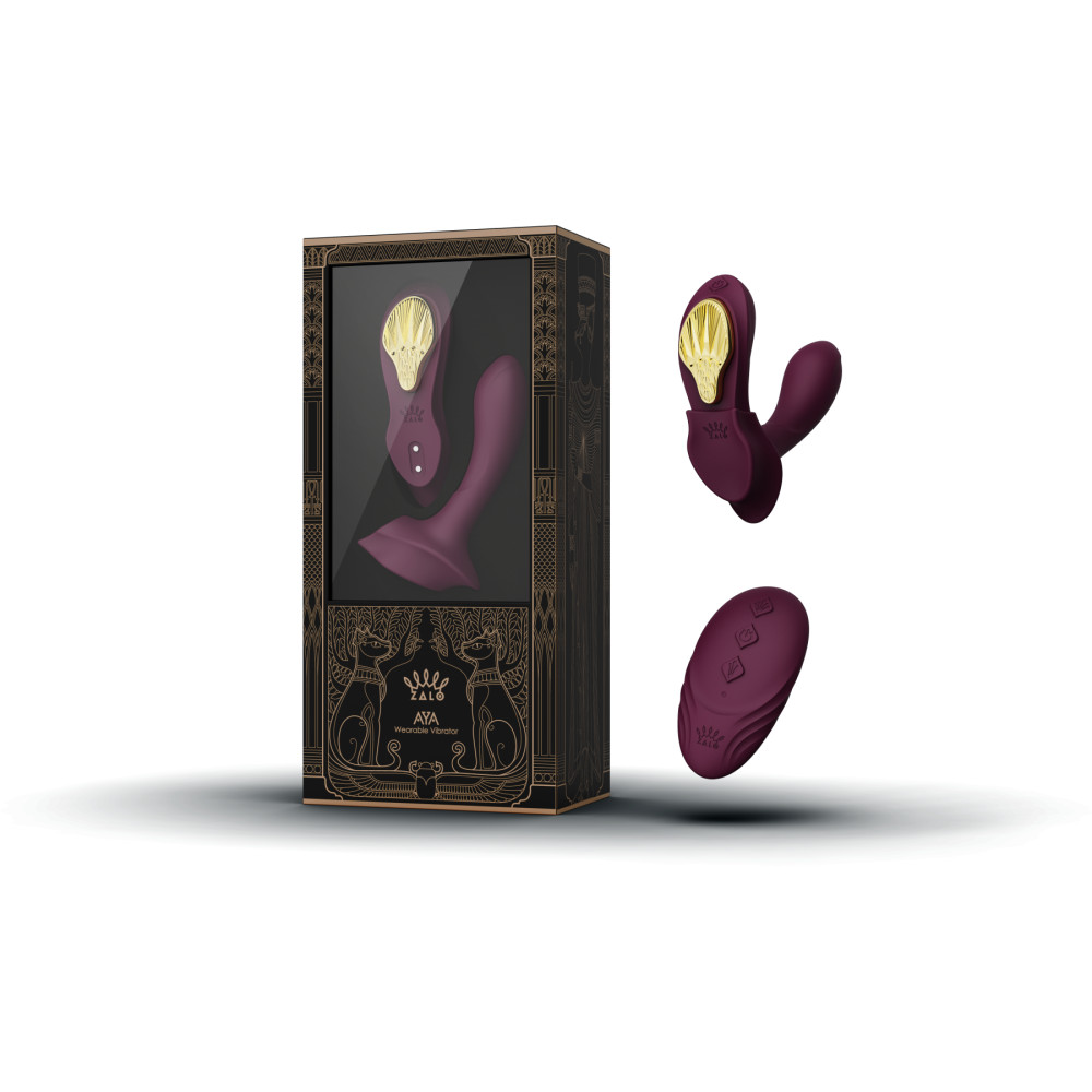 Вибратор в трусики AYA Zalo Velvet Purple на пульте управления фото №0 — секс игрушки: Украина, NO TABOO