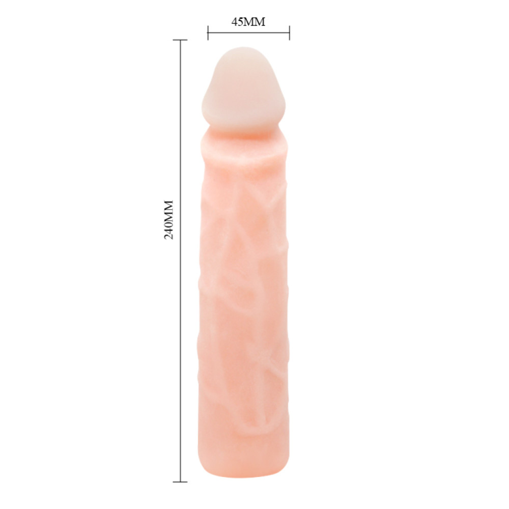 Фаллоимитатор с хребтом BAILE Love Companion реалистичный, бежевый, 24 х 4.5 см фото №5 — секс игрушки: Украина, NO TABOO