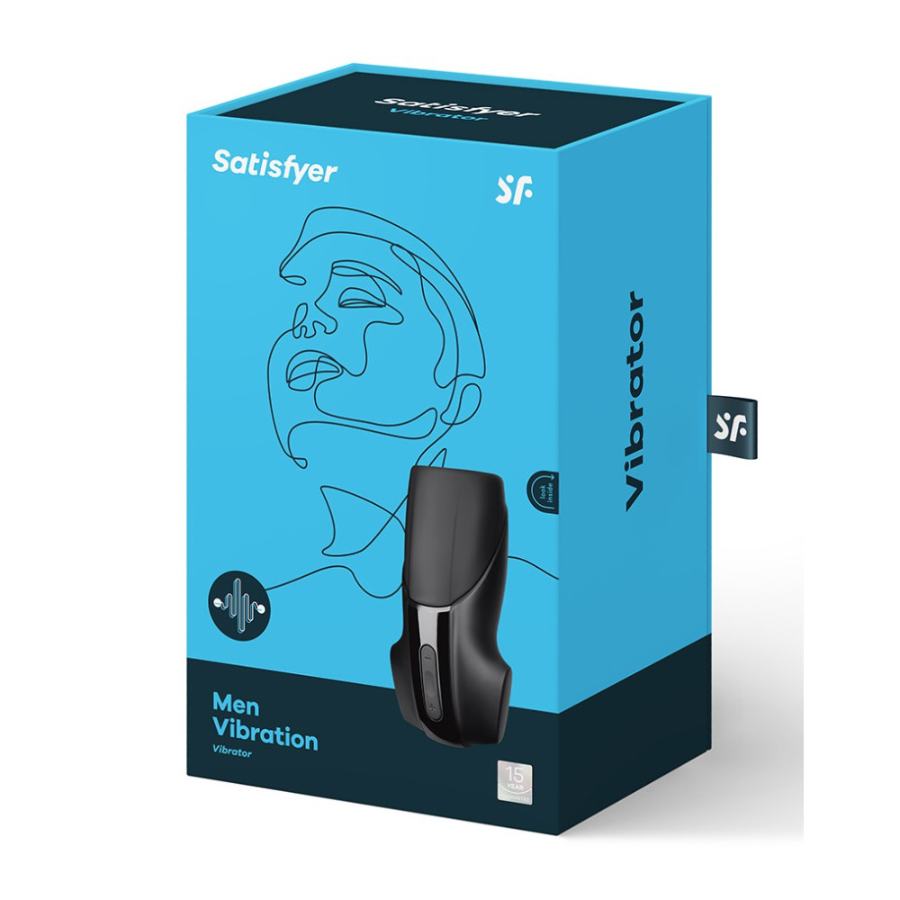 Мастурбатор хай-тек Satisfyer с регулятором давления и вибрацией, черный, 15.2 х 7.8 см фото №2 — секс игрушки: Украина, NO TABOO