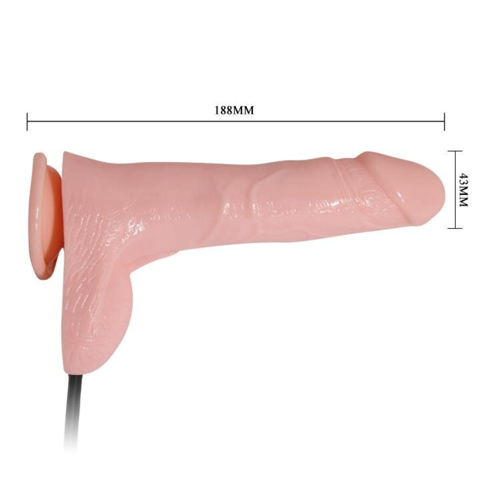 Фаллоимитатор с накачкой реалистичный Inflateable Dildo, 18.8 см фото №4 — секс игрушки: Украина, NO TABOO