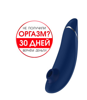 Womanizer Premium бесконтактный клиторальный стимулятор Вуманайзер Премиум, синий - No Taboo