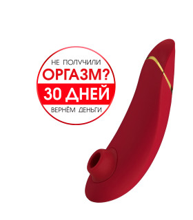 Womanizer Premium бесконтактный клиторальный стимулятор Вуманайзер Премиум, красный - No Taboo