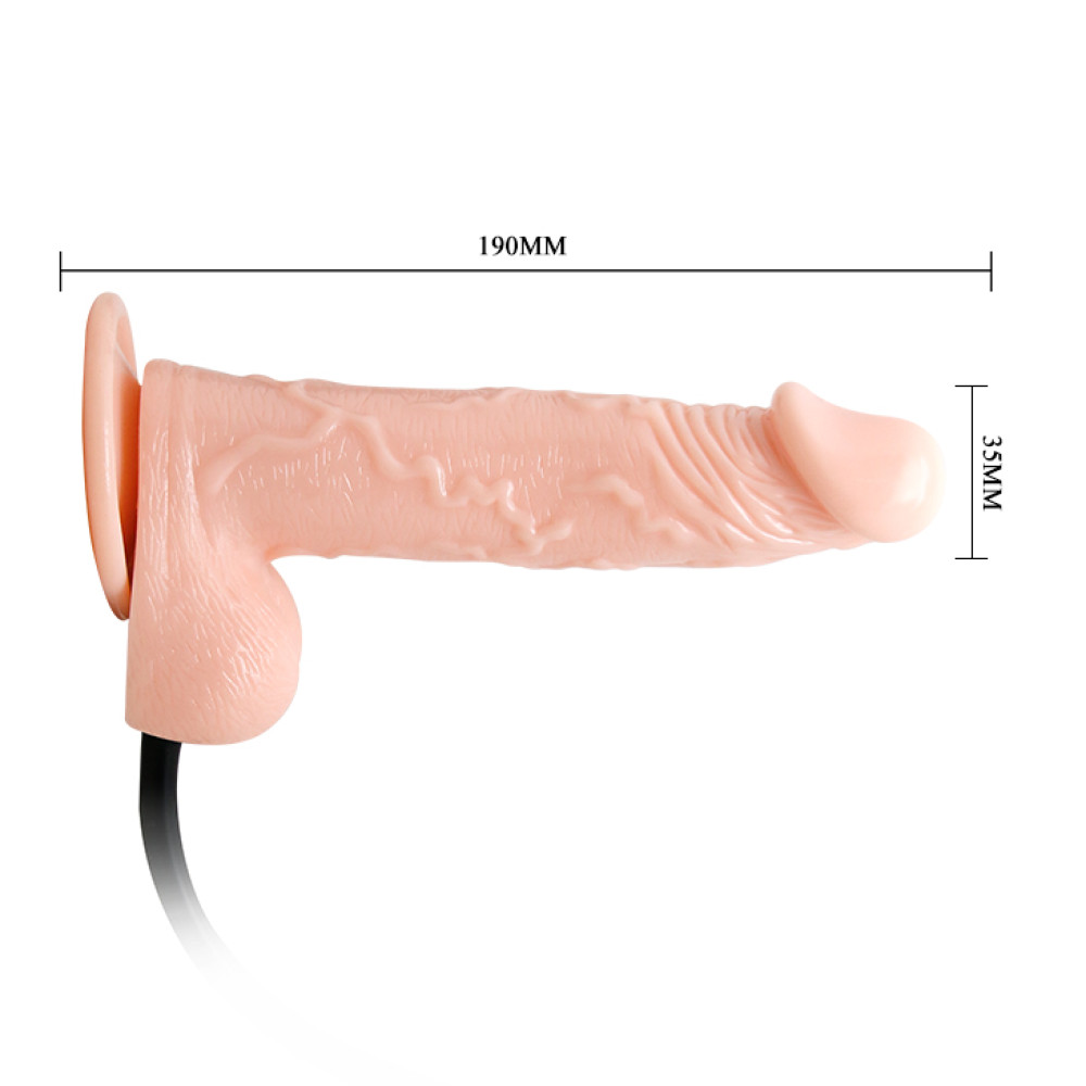 Вибратор реалистичный с накачкой Inflatable Vibrator, 19 см фото №5 — секс игрушки: Украина, NO TABOO