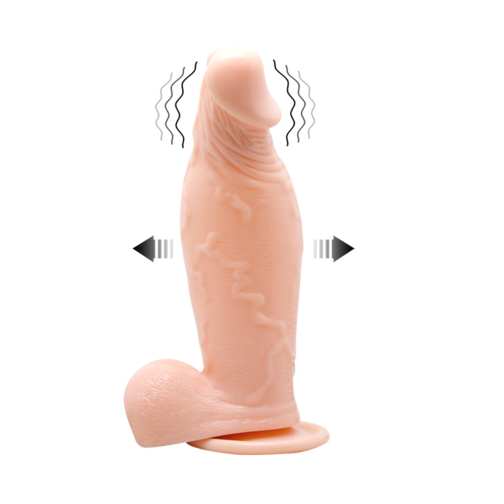 Вибратор реалистичный с накачкой Inflatable Vibrator, 19 см фото №4 — секс игрушки: Украина, NO TABOO