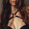 Портупея из экокожи Bijoux Indiscrets MAZE – Cross Cleavage, черная, фото №1 — секс шоп Украина, NO TABOO