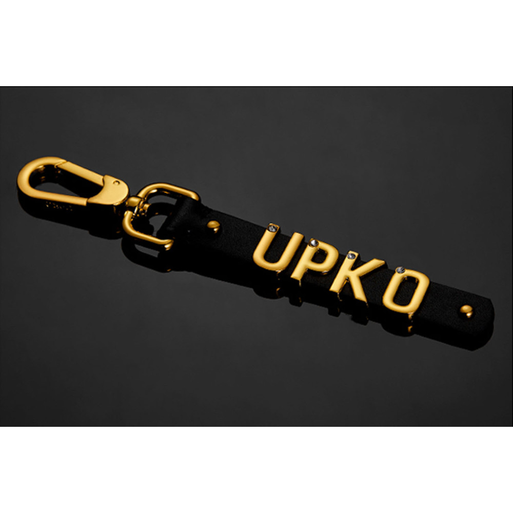Кастомний брелок FUCK ME від UPKO х NO TABOO з позолотою 24К, з італійської шкіри, фото №10 — секс шоп Україна, NO TABOO