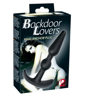 Анальная пробка Backdoor Lovers Plug, силикон, черная - No Taboo