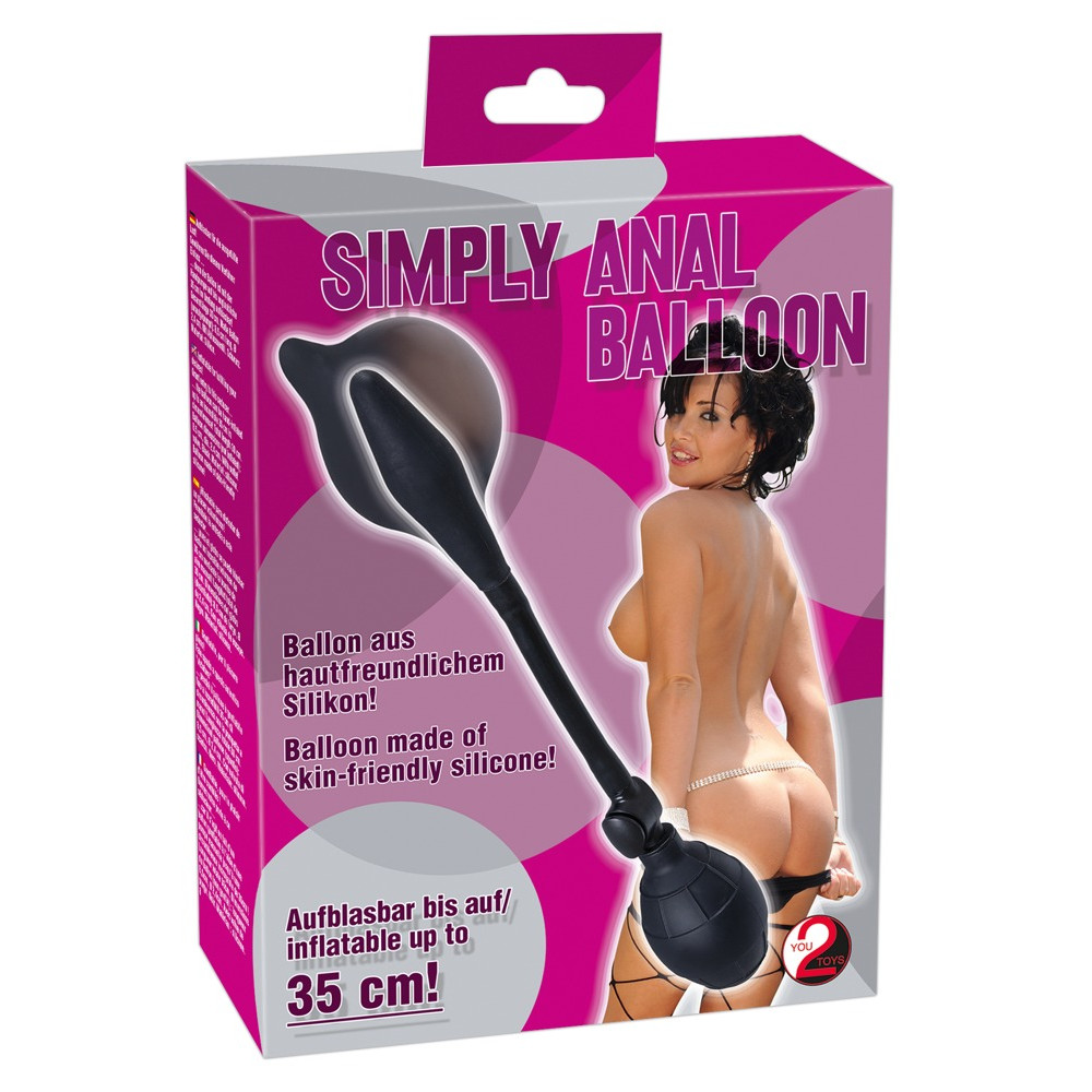 Анальный расширитель с накачкой Simply Anal Balloon, черный фото №0 — секс игрушки: Украина, NO TABOO