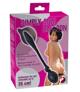 Анальный расширитель с накачкой Simply Anal Balloon, черный - No Taboo