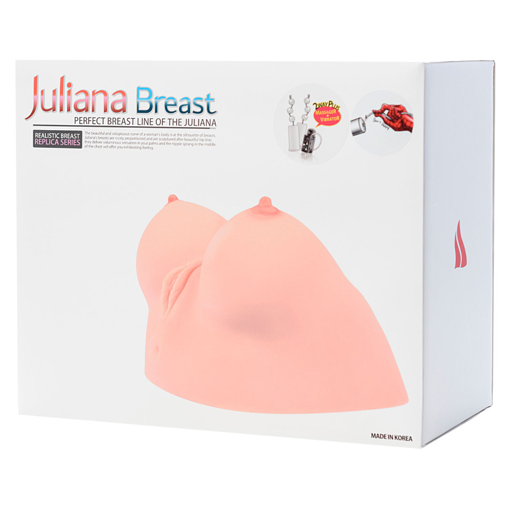 Мастурбатор-вагина с грудью, реалистичная, киберкожа, с вибро Kokos Juliana Breast фото №16 — секс игрушки: Украина, NO TABOO