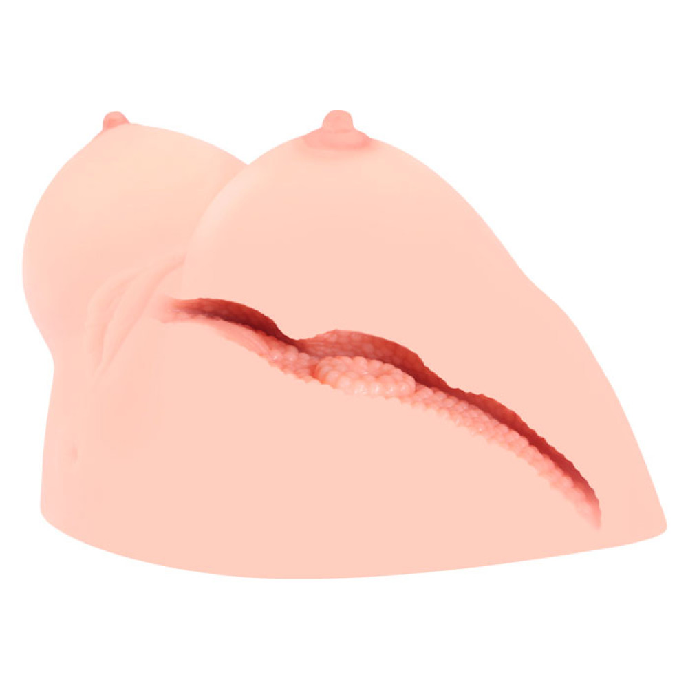 Мастурбатор-вагина с грудью, реалистичная, киберкожа, с вибро Kokos Juliana Breast фото №3 — секс игрушки: Украина, NO TABOO