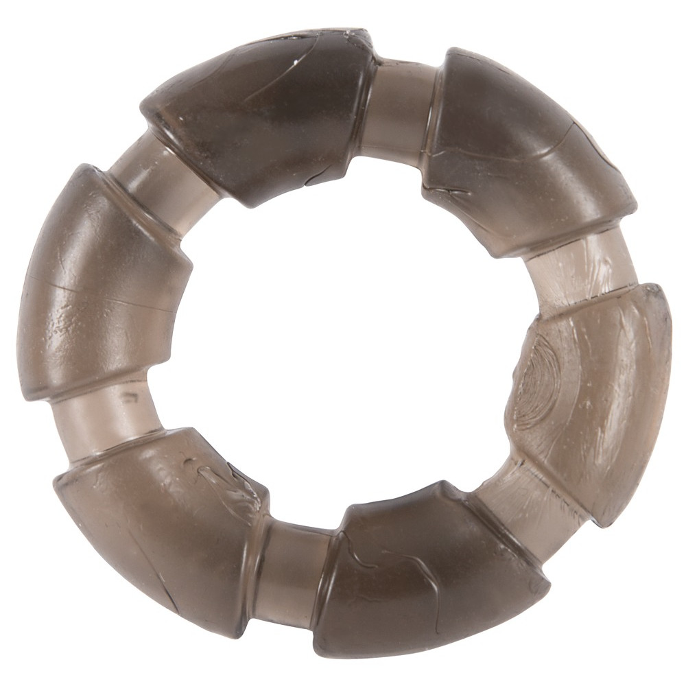 Набор из 3-х эрекционных колец Stretchy Cock Rings, дымчато-черные фото №4 — секс игрушки: Украина, NO TABOO